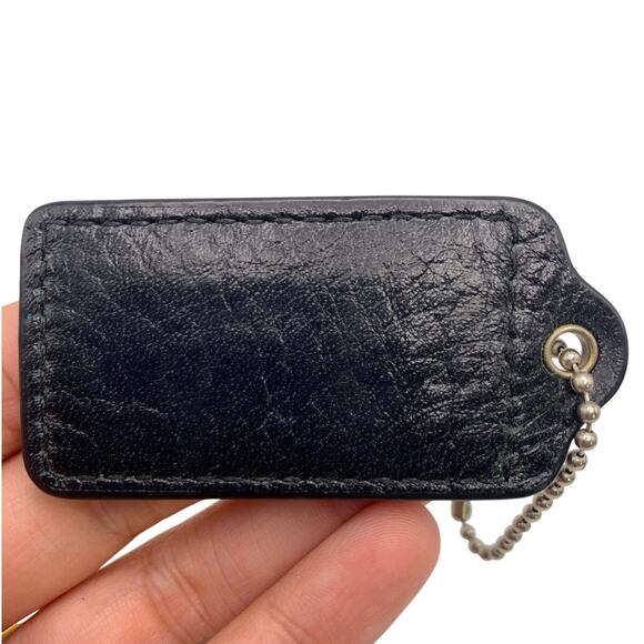 2" COACH Black Fob Bag Charm Hang tag Hangtag - Picture 2 of 2